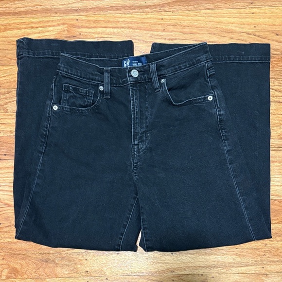 GAP Denim - GAP black high rise wide-leg jeans